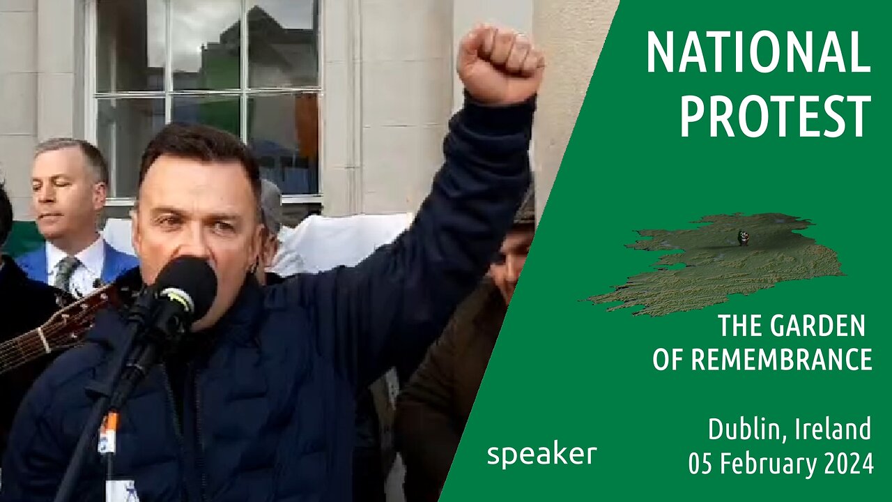 speaker - National Protest, Dublin , Ireland - 05 Feb 2024