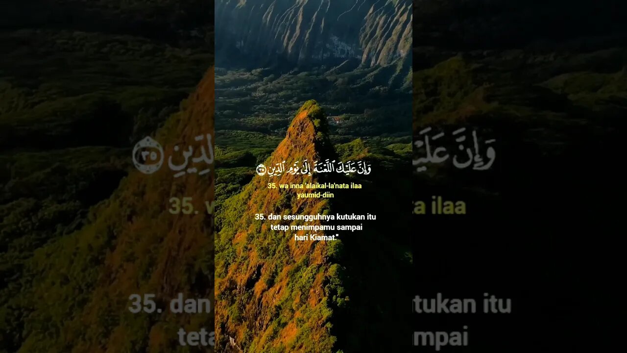 Surah Al-Hijr Ayat 34-35 . #alquran #quran #murottal