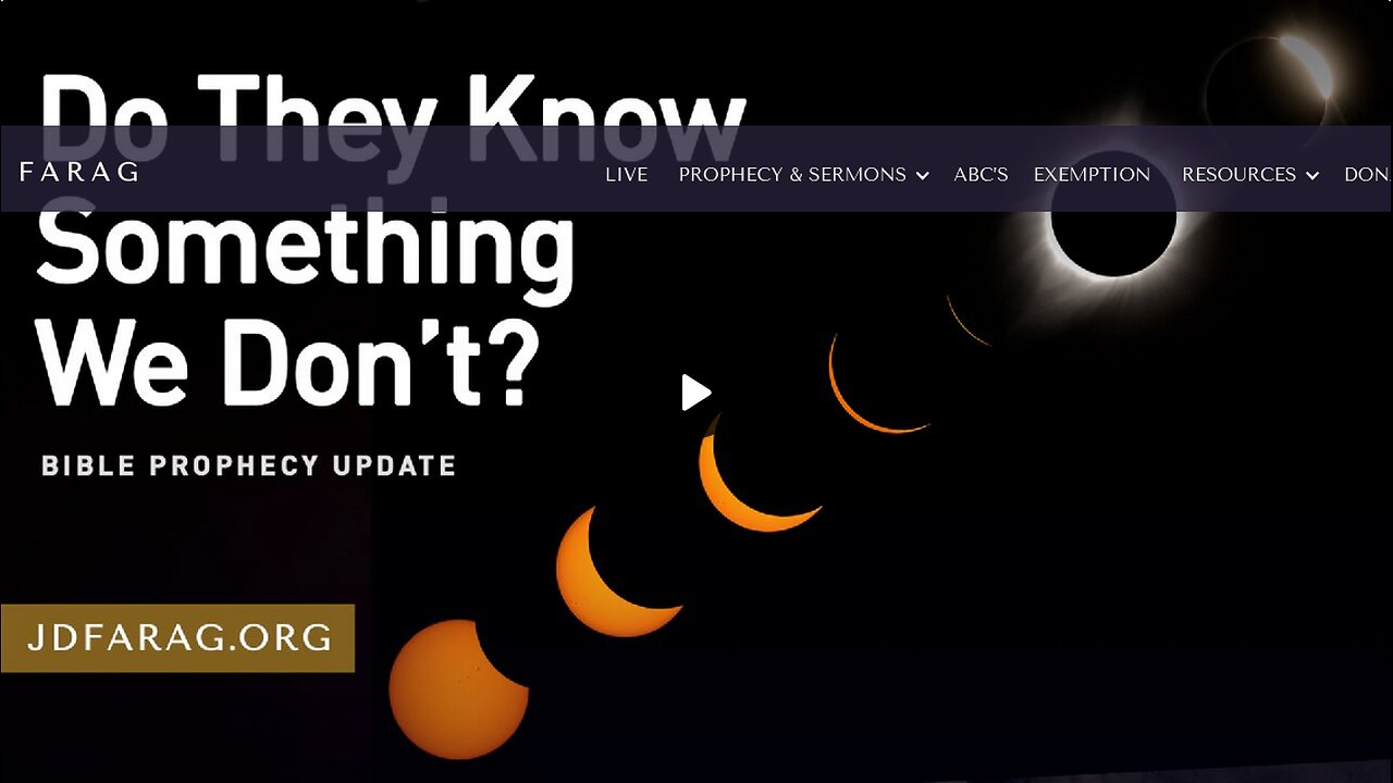 Do 'They' Know Something We Don’t? (Solar Eclipse)