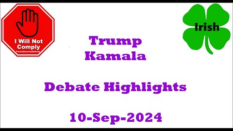 Trump Kamala Debate Highlights 10-Sep-2024