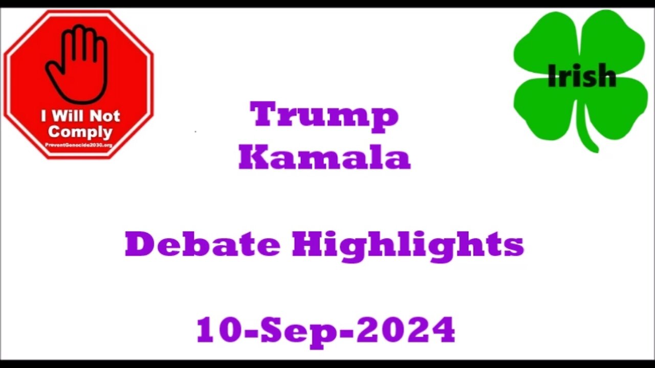 Trump Kamala Debate Highlights 10-Sep-2024