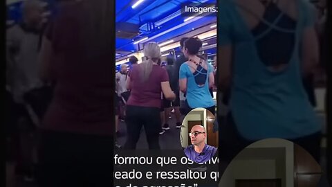 Reagindo à treta na academia #shorts