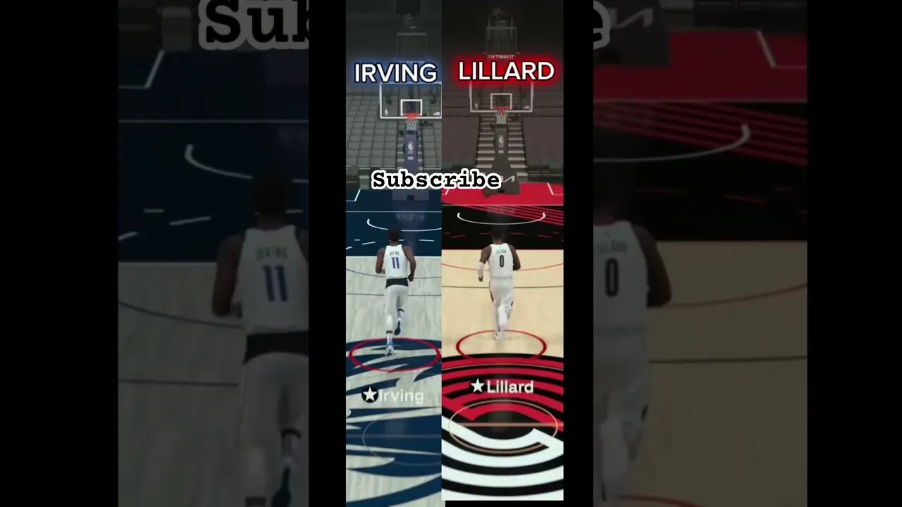 KYRIE IRVING vs DAMIEN LILLARD #gameplay