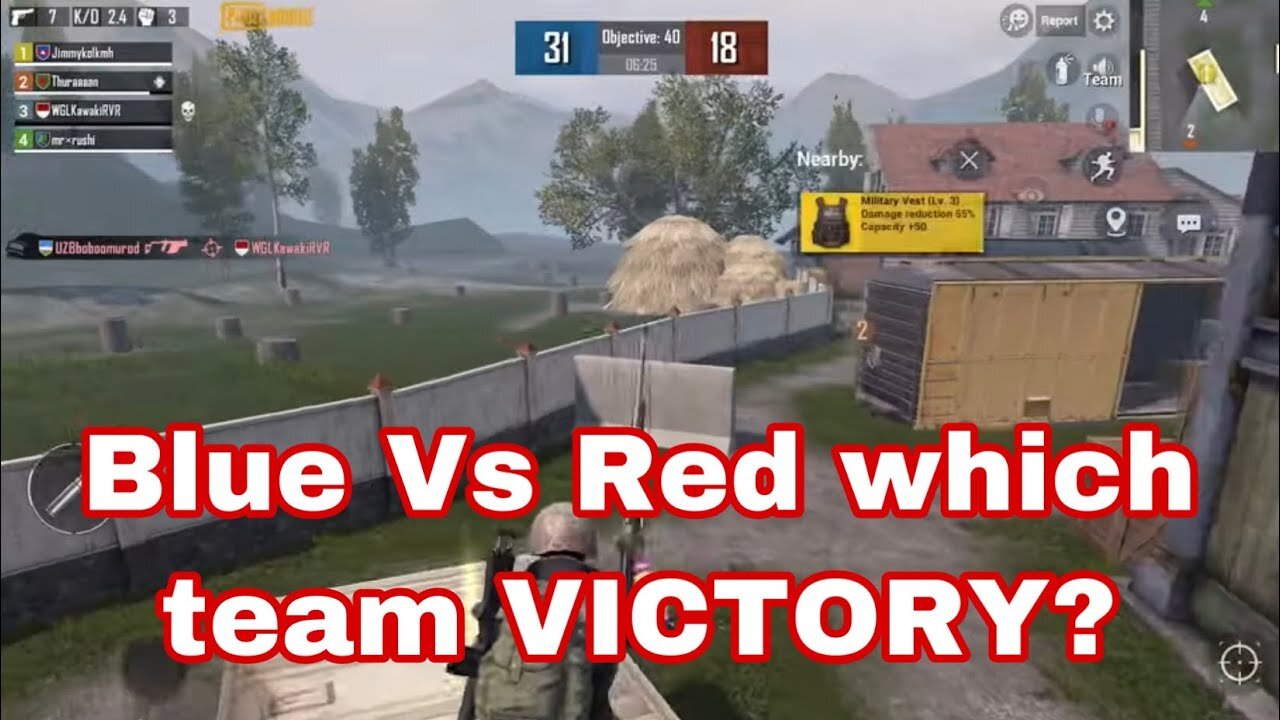 Blue Vs Red which team VICTORY?