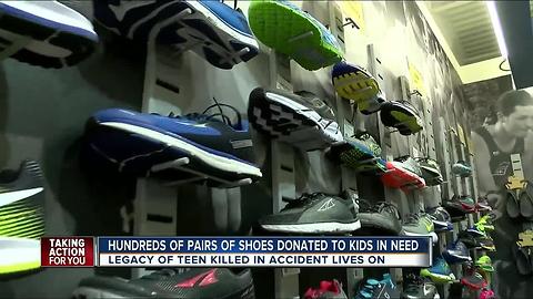 Family of Lakeland teen who was hit and killed trying to catch school bus to donate shoes to kids