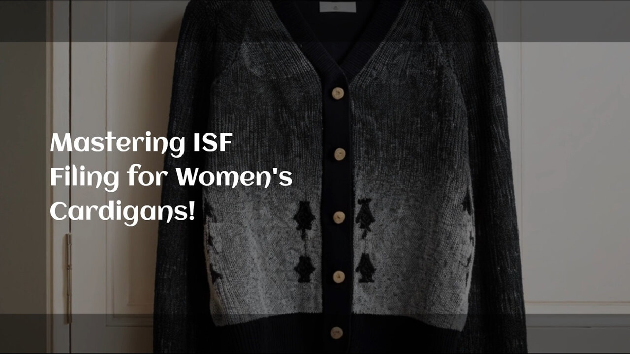 ISF Filing for Women's Cardigans: Where to File and Why It Matters