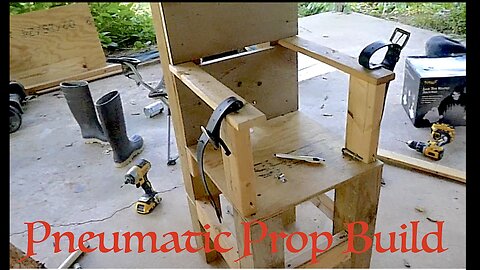 Pneumatic Halloween electric chair prop build #1