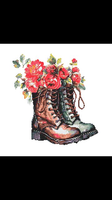 FLORAL OLD BOOTS Cross Stitch Pattern by Welovit Cross Stitch | welovit.net | #welovit #crossstitch