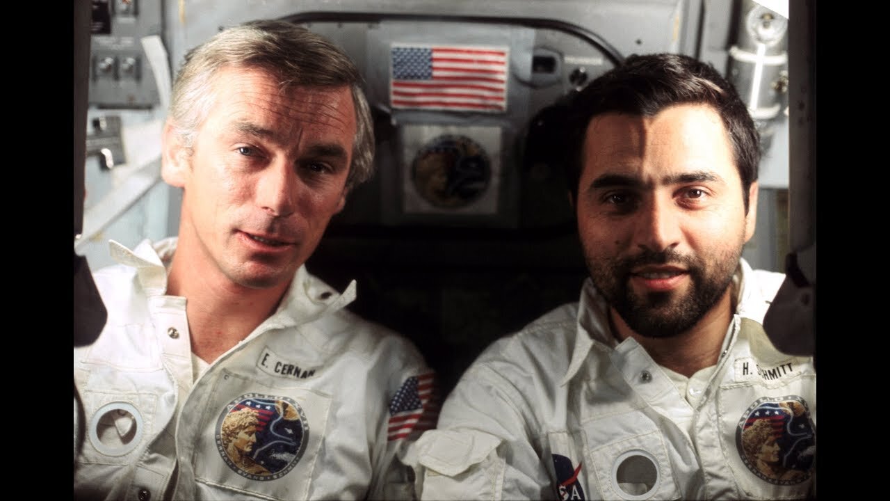 APOLLO 17, MOON WALK FILMED ON A MOVIE SET PROOF