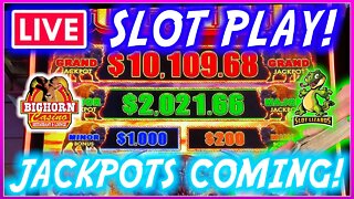 🔴 LIVE SLOT PLAY! 🌋 CRUSHING AND HITTING JACKPOTS 🌋 AT THE BIGHORN CASINO!