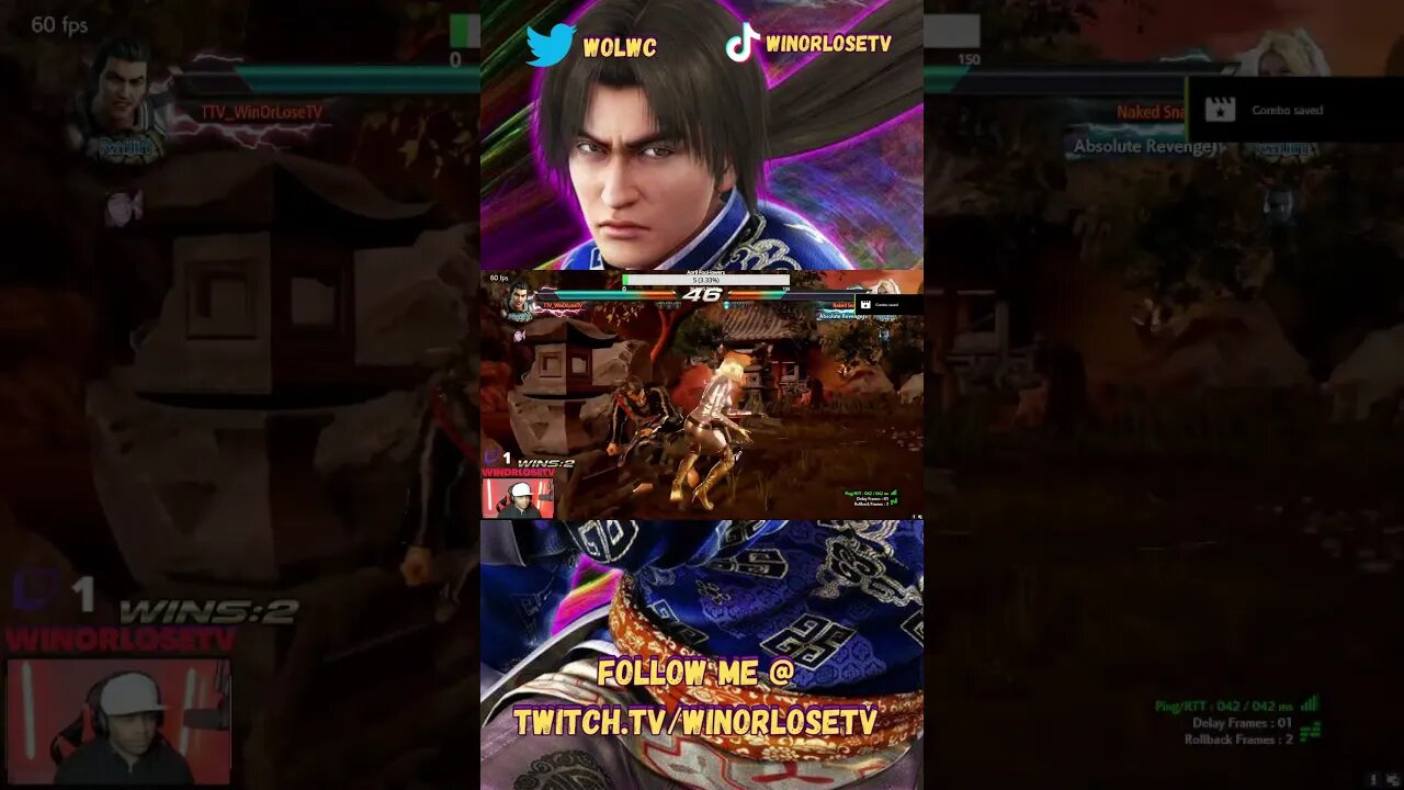 Tekken 7 Lei Wulong Match Highlight #78 #shorts #tekken7