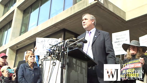 Jeff Merkley rallies against Mulvaney