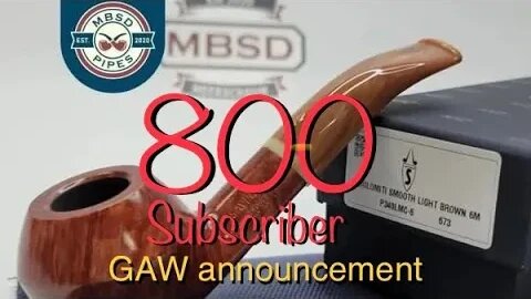 Give Away Announcement. 800 Sub Appreciation GAW sponsored by MBSD Pipes