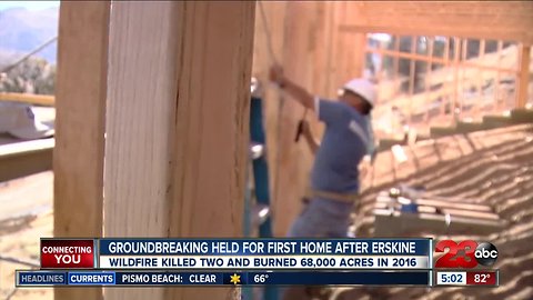 Rebuilding homes destroyed by the Erskine Fire