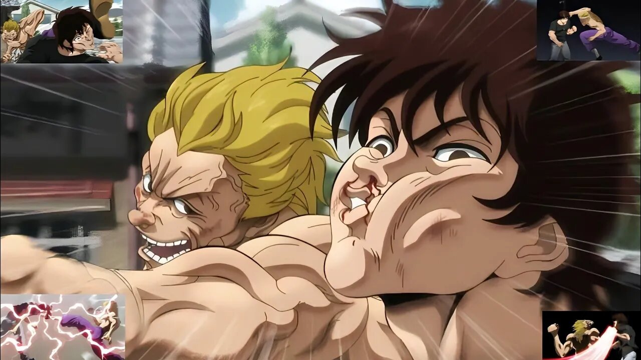 ALL 4 Baki Hanma vs Chiharu Shiba MATCHES HD DUBBED!!!! ❤️🤯💯🍿🥳😁😎👌