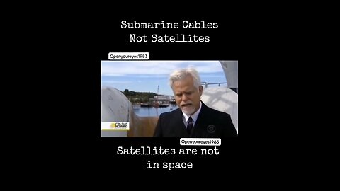 95% of all telecommunications take place via undersea cables, not via satellites in "space". 🛰❌