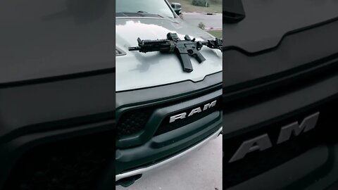 @DanielDefense MK18 @Ram Trucks #rebel #rifle #shooting #pewpewlife #american ##freedom #compatriot