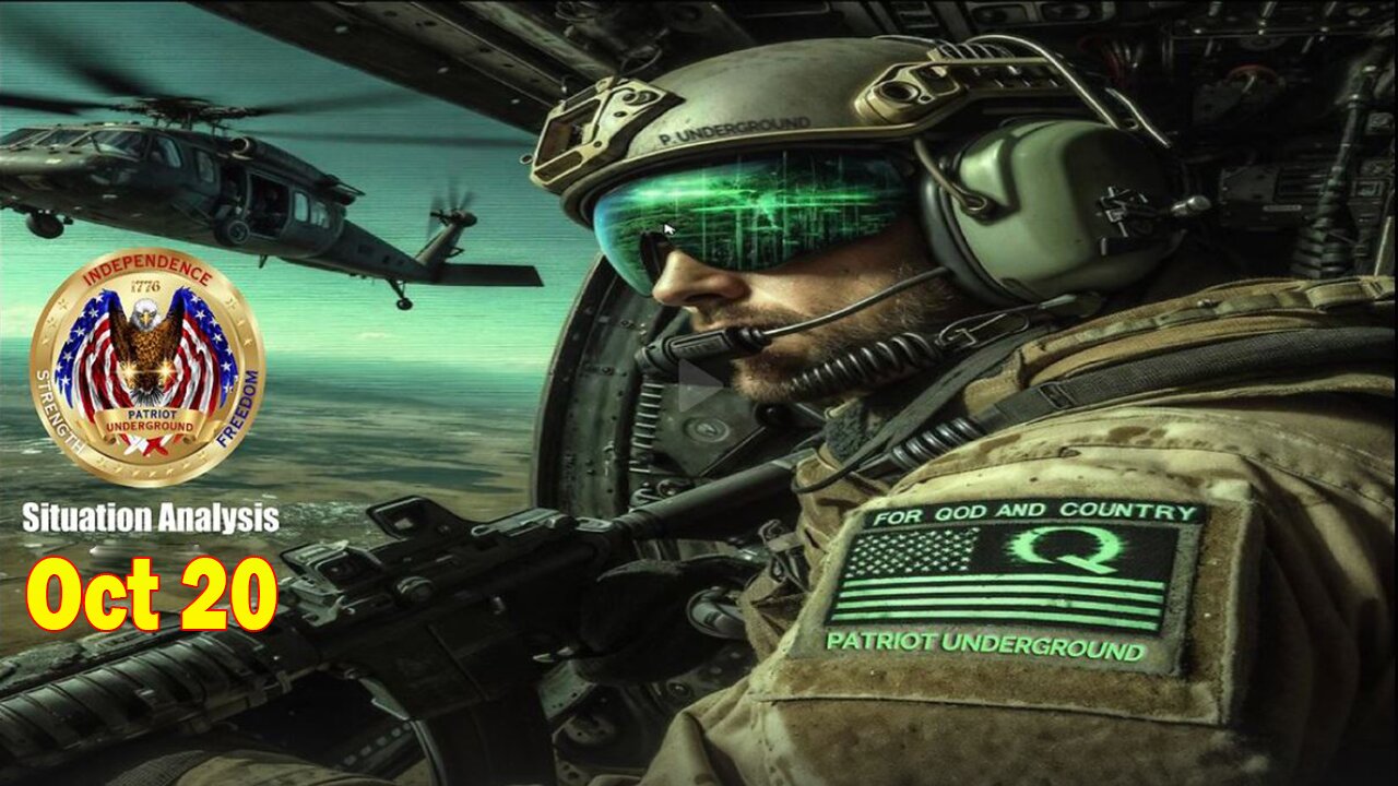 Patriot Underground HUGE Intel Oct 20: "WW3 SCARE Event, Legal Tools of Overt DS Takedown"