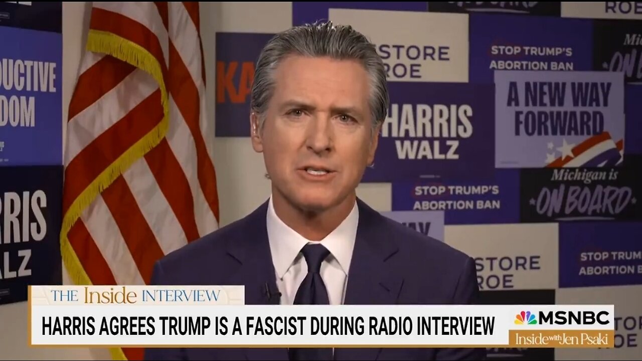Gavin Newsom's Hateful Rhetoric: Trump's A Fascist