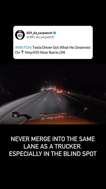 Tesla crashes on highway
