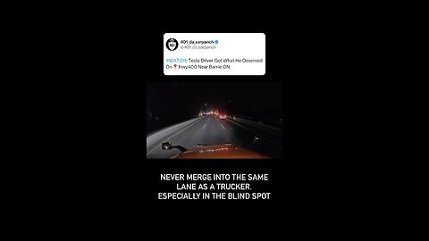 Tesla crashes on highway