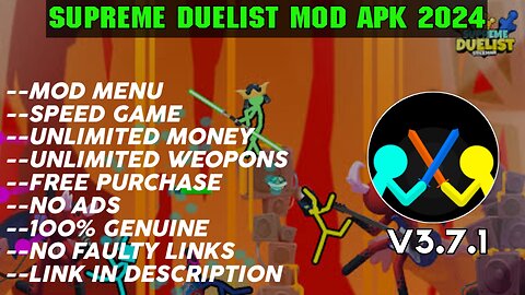 SUPREME DUELIST MOD APK DOWNLOAD| LATEST MOD APK 2024