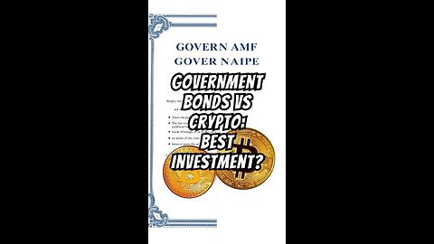 Government Bonds vs Crypto: Which is the Best Investment?