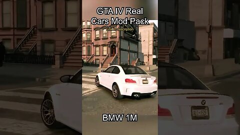 BMW 1M - GTA IV Real Car Mods #shorts