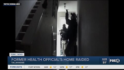 Former health official's home raided