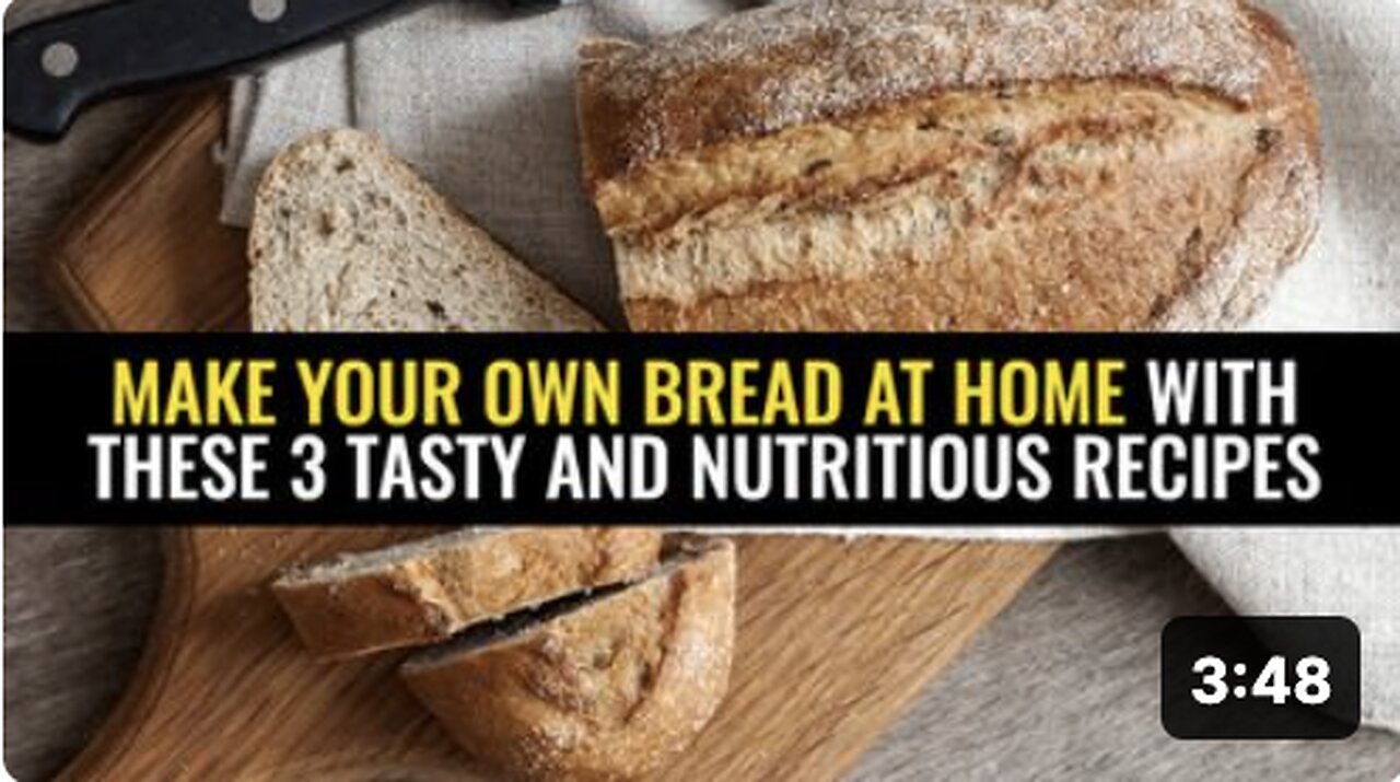 Make your own bread at home with these 3 tasty and nutritious recipes