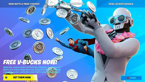 1,000 V-BUCKS for ALL PLAYERS! (Claim Now)