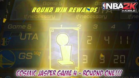 NBA 2K Mobile - Round One of Cosmic Jasper Tier - Game 4!!! Can you guess who I got?????