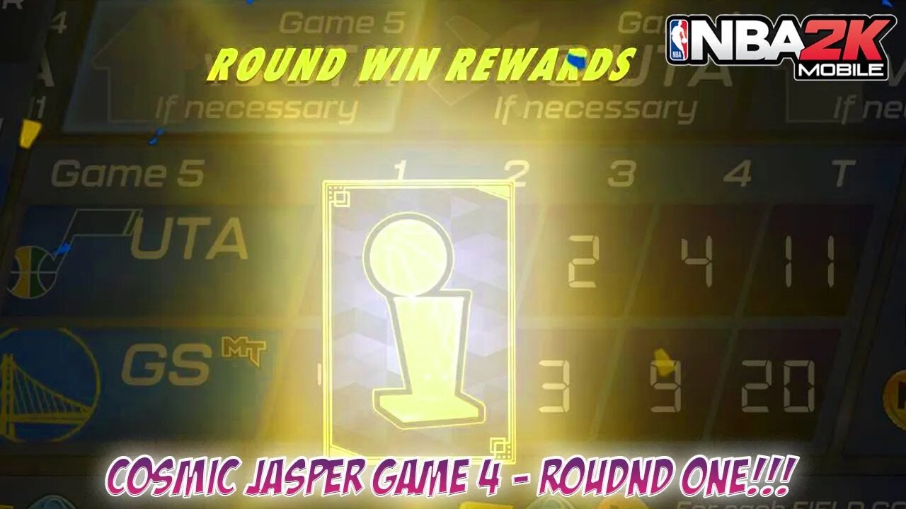 NBA 2K Mobile - Round One of Cosmic Jasper Tier - Game 4!!! Can you guess who I got?????