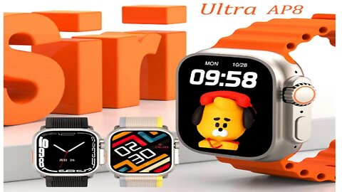 Smartwatch AP8 Ultra Unbox Watch 8 Series pk X8 W68 Hello H11