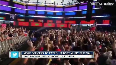 More officers to patrol Sunset Music Festival