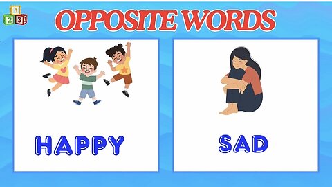 Let's Learn the Opposite Words - Best Learning Video for Kids - Learning with London