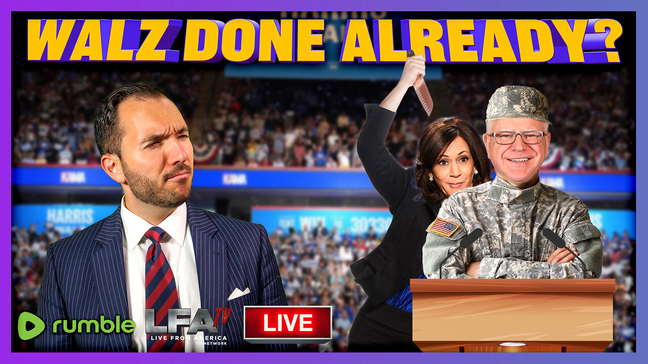 DEMOCRATS IN TALKS ABOUT DUMPING WALZ FROM VP AFTER STOLEN VALOR STORY EXPLODES | MIKE CRISPI UNAFRAID 8.8.24 10AM EST