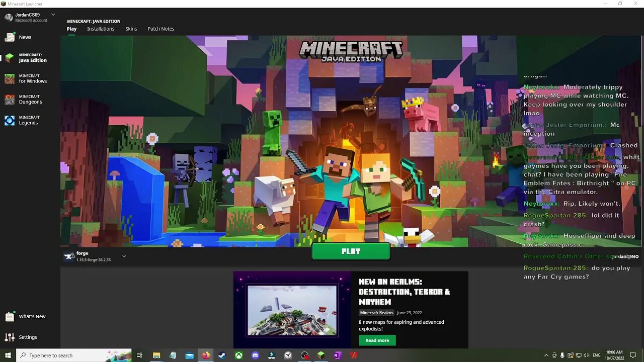 Minecraft Stream