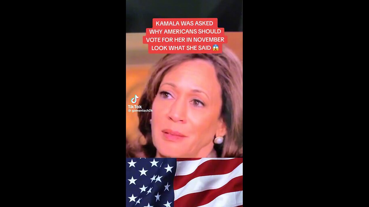 Kamala Was Asked Why Americans Should Vote For Her