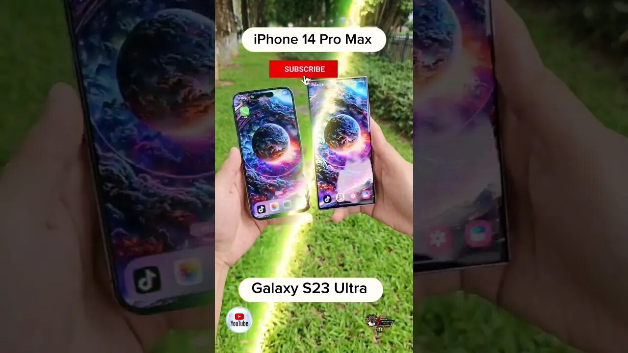 Galaxy S23 Ultra VS iPhone 14 Pro Max @rochatech995 #samsung #apple