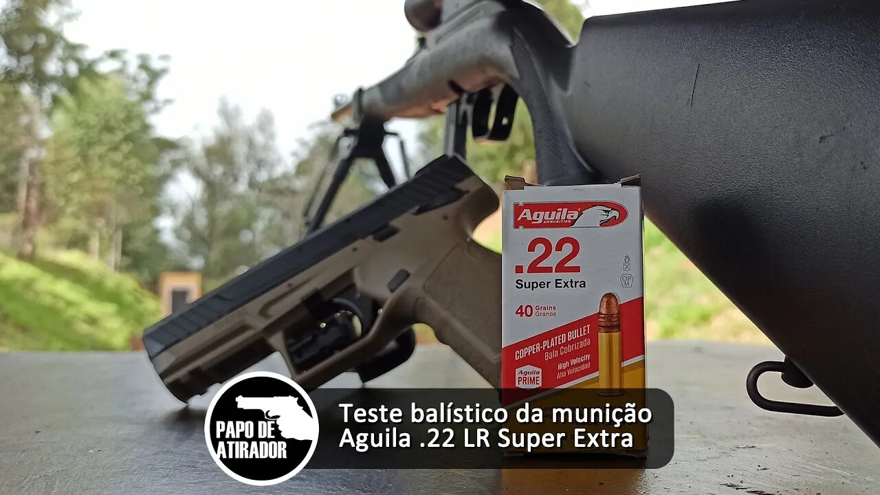 Teste balístico da munição Aguila .22 LR Super Extra