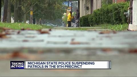 MSP suspending patrols in Detroit's 9th precinct