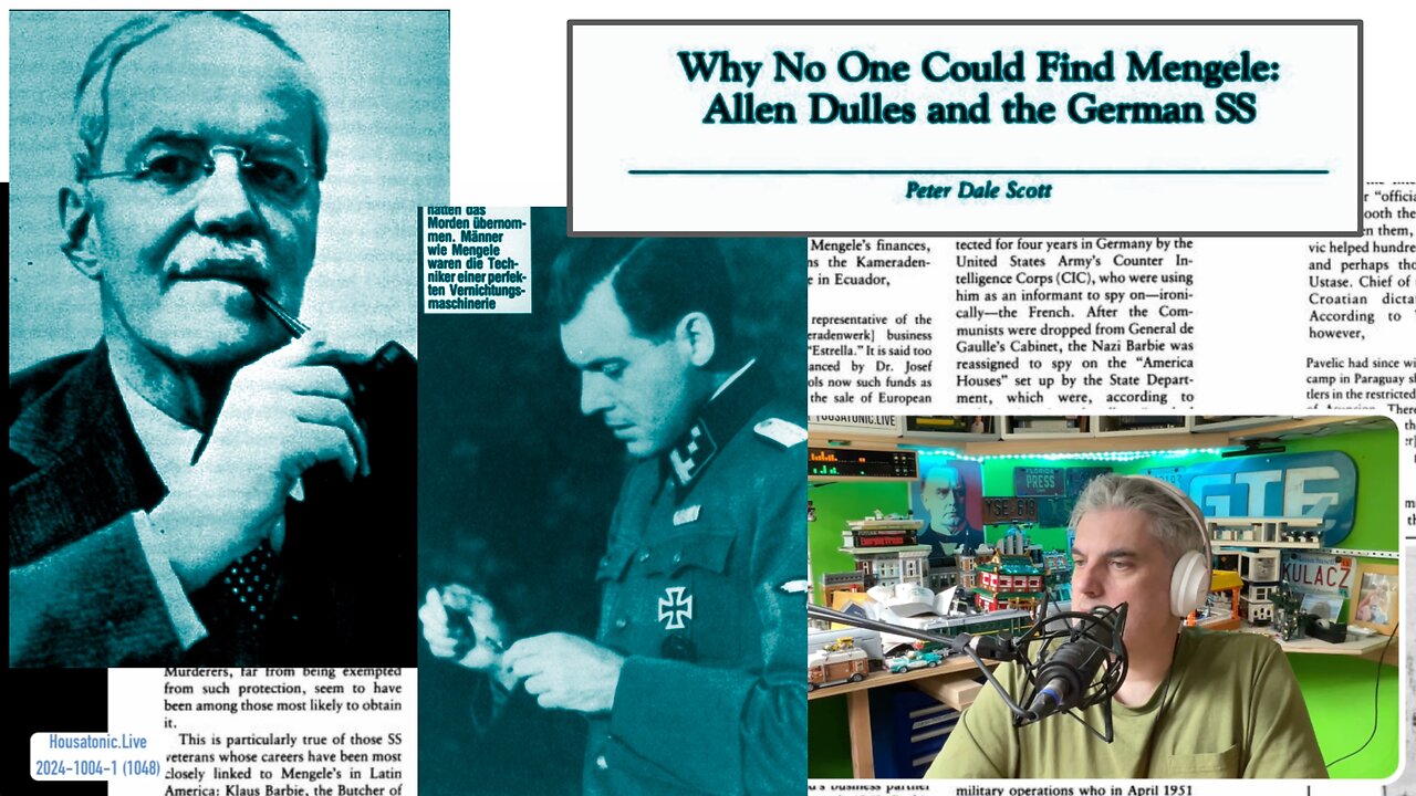 Why no one could find Mengele: Allen Dulles and the German SS (Ep #1048)
