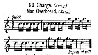 Charge (Army) Man Overboard (Navy) - Bugle Calls on Trumpet [Military Trumpet]