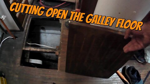 Widening the galley bilge #diy #boatrenovation #diy