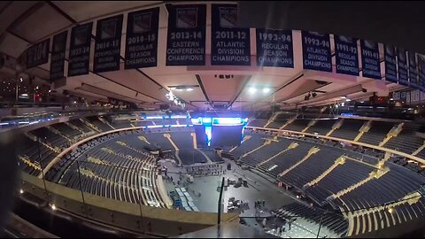 Hi-Speed Setup For President Trumps Madison Square Garden Rally