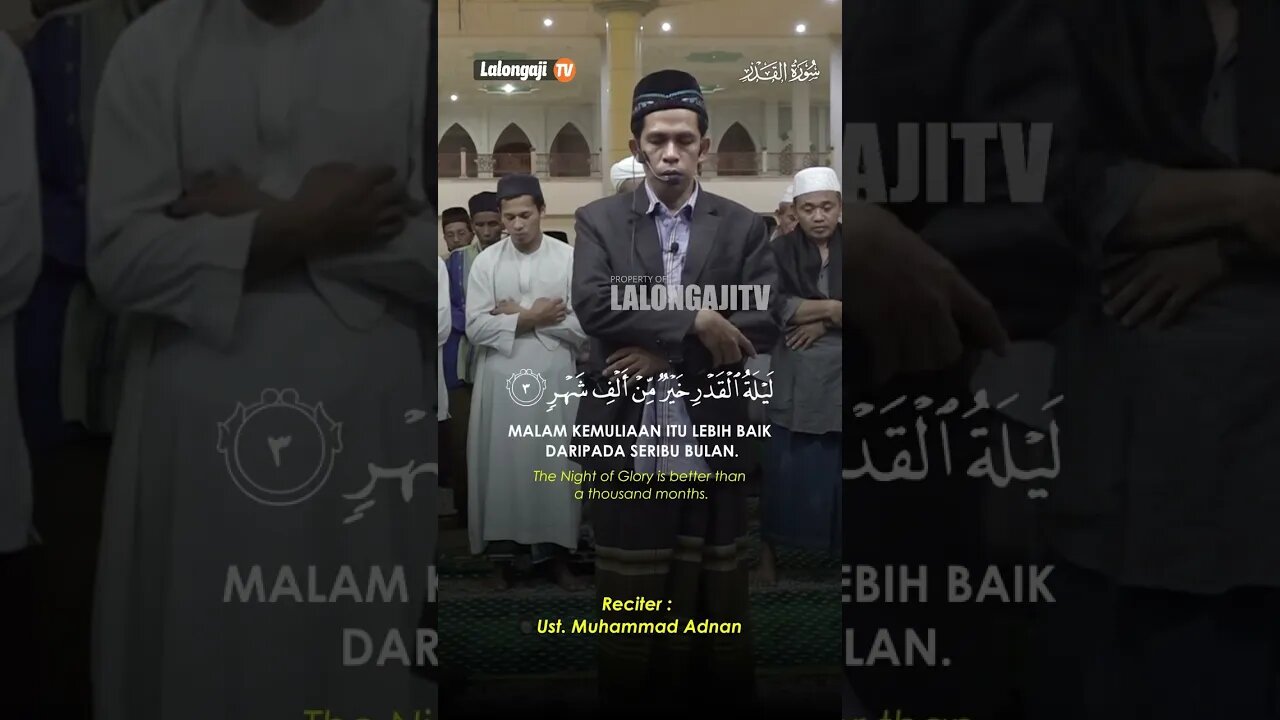 Malam Yang Lebih Baik Daripada Seribu Bulan | Ustadz. M. Adnan | Imam Sholat Tarawih 1444h