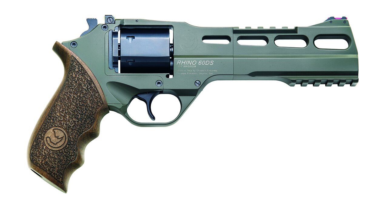 Chiappa Firearms Rhino 60DS Hunter Large .357 Mag Revolver, Cerakote Green - 340.282