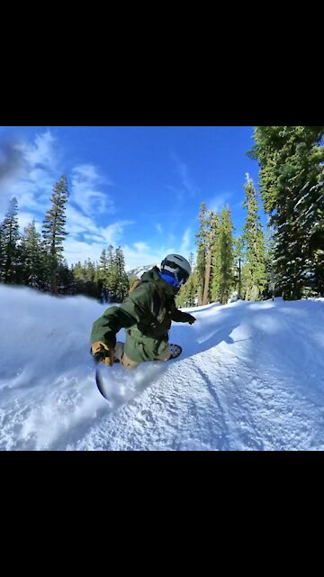 Snowboarding Sierra at Tahoe December 2020