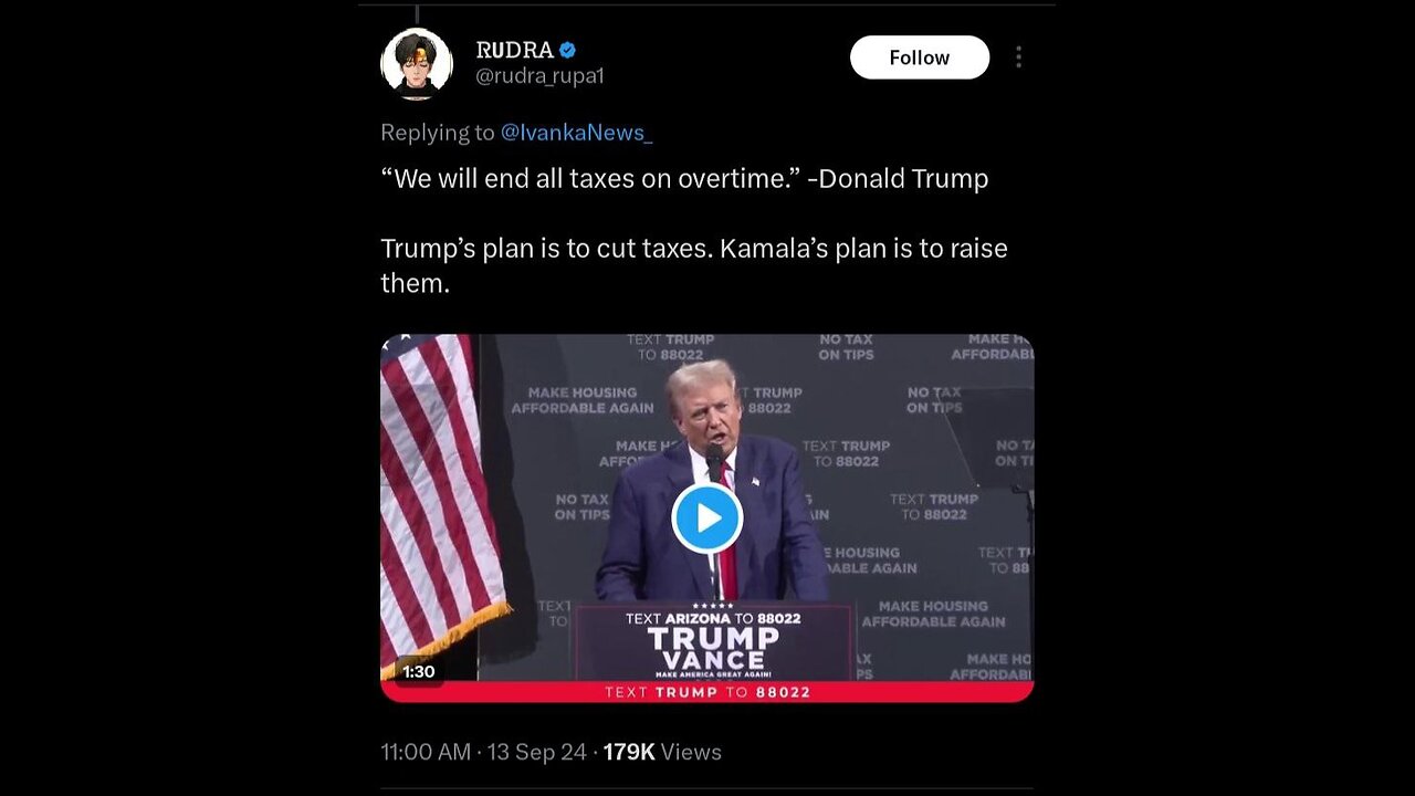 Captioned - Trump will end all taxes on overtime